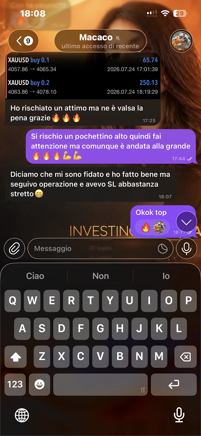 Social proof della community di Investing Claudia, schermata 1 di 12