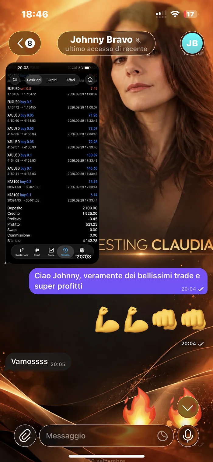 Social proof della community di Investing Claudia, schermata 10 di 12