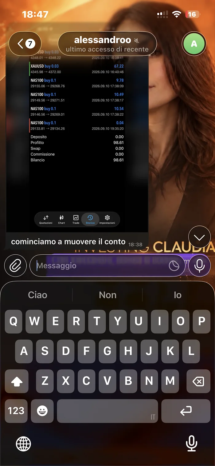 Social proof della community di Investing Claudia, schermata 11 di 12