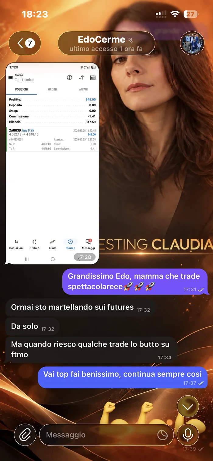 Social proof della community di Investing Claudia, schermata 3 di 12